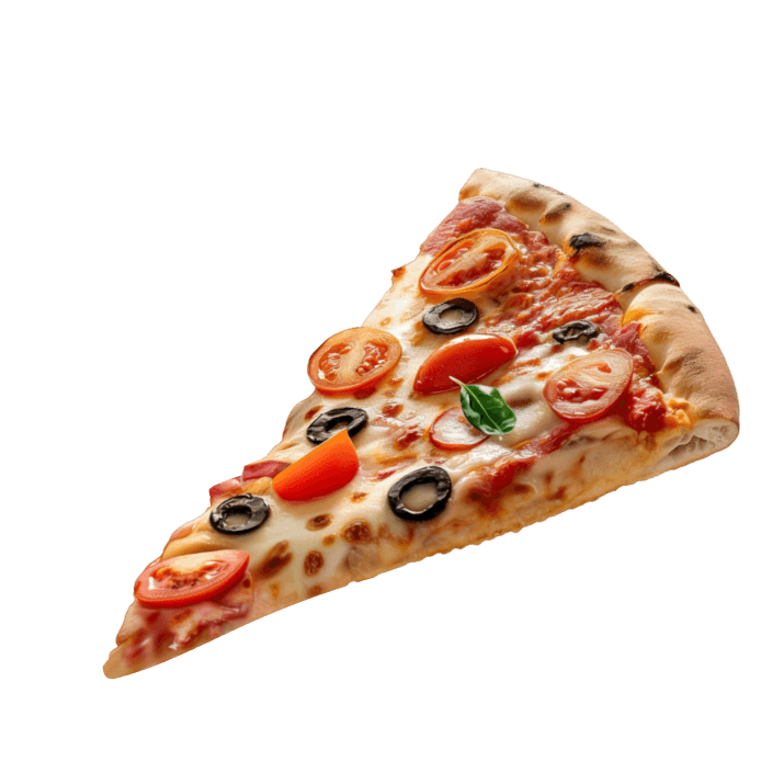 A slice of pizza