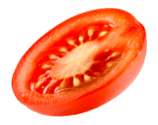 A slice of tomato